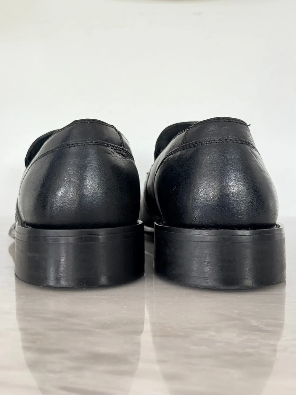 Kenneth Cole Reaction Leather Bit Loafers Men’s 10M Black Slip On Dress Shoes